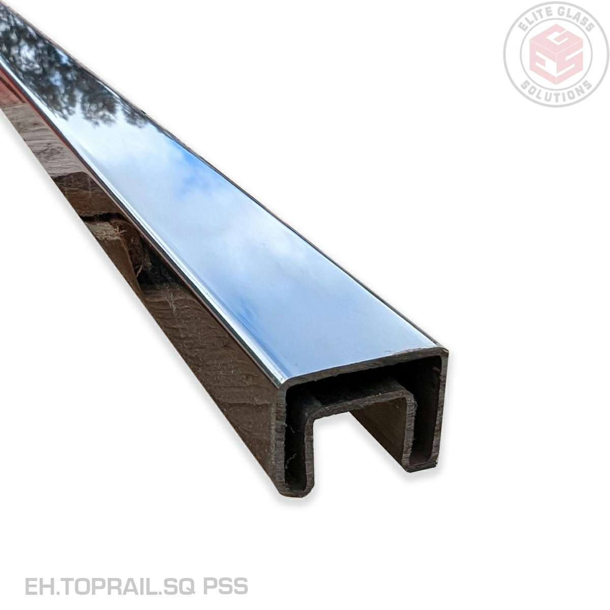 Top Rail - EH Square - 5.8m Lengths - Polished Stainless Steel